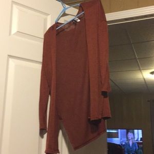 Burnt orange cardigan